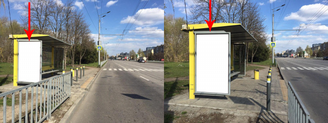 Зупинка 2.01x1.21,  Zdp032B2,Набережна Заводська вул., навпроти буд. 133, перед вул.Метробудівська
