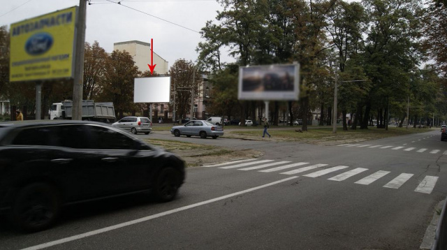 Щит 6x3,  s077Б,просп. Пушкіна, 26 - вул. Громова (у бік О. Поля (Кірова)
