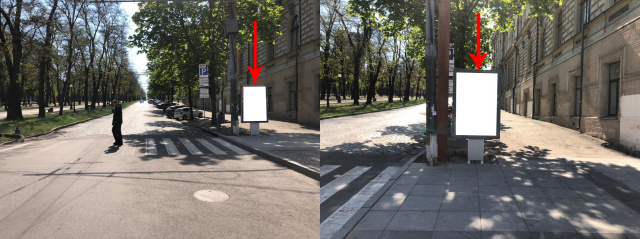 Сітілайт 1.2x1.8,  t180А,просп. Дмитра Яворницького, 47, рух вверх до вул.Гоголя