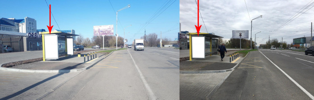 Зупинка 2.01x1.21,  Zdp019B2,Панікахи вул., біля буд. 2, перед виїздом на Запорізьке шосе