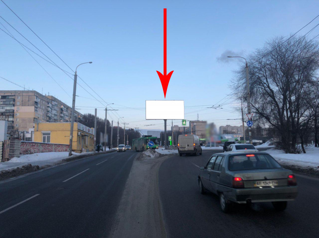 Щит 6x3, t097A2,вул. Панікахи проїзд Олександра Гальченка, розділовий трикутник, рух у центр Щит 6x3, t097A2,вул. Панікахи проїзд Олександра Гальченка, розділовий трикутник, рух у центр