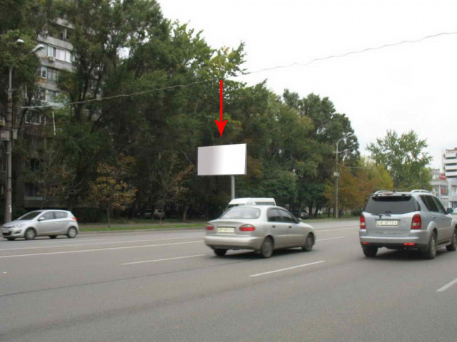 Щит 6x3,  101Б,вул. Набережна Перемоги, 100, ТЦ НОВИЙ КОНТИНЕНТ, ЕЛЬДОРАДО, ФОКСТРОТ, в центр