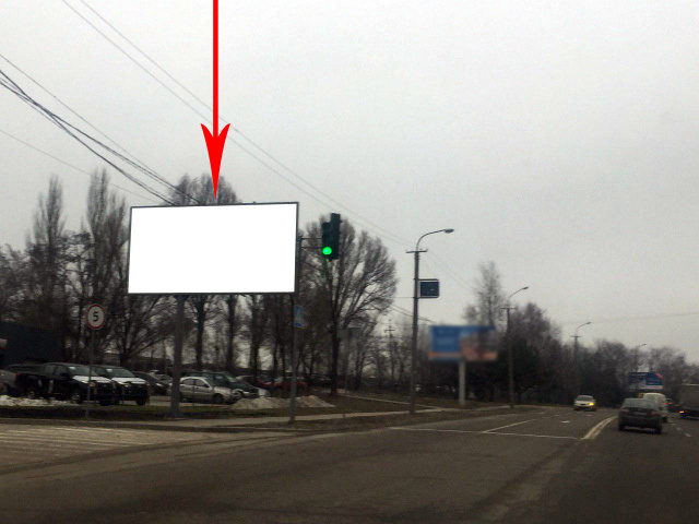 Щит 6x3,  t146B,вул. Космічна в районі буд. № 27д, автосалон "Мітсубісі", на світлофорі