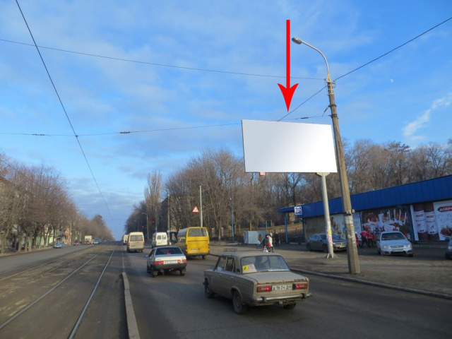 Щит 6x3,  001А,просп. І. Мазепи (Петровського), 51Д, поряд з АТБ, з боку вїзду в місто
