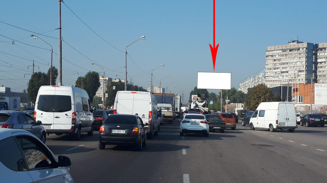 Щит 6x3,  059A,вул. Донецьке шосе, в районі буд. №19, рух у бік Кайдацького мосту