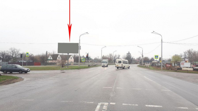 Щит 6x3,  031B,вул. Передова, 346-А (перехрестя з вул. Покришкіна), на світлофорі,  рух в напрямку Донецького шосе