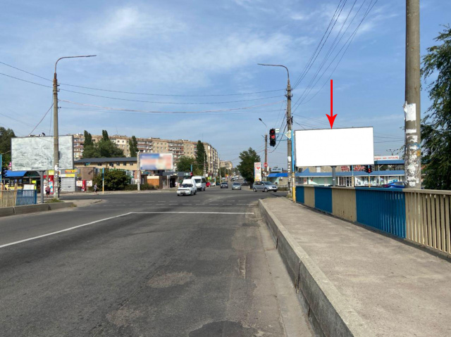 Щит 6x3,  дз92А2,просп. Героїв АТО -просп. Металургів (напрямок з мостового переходу)