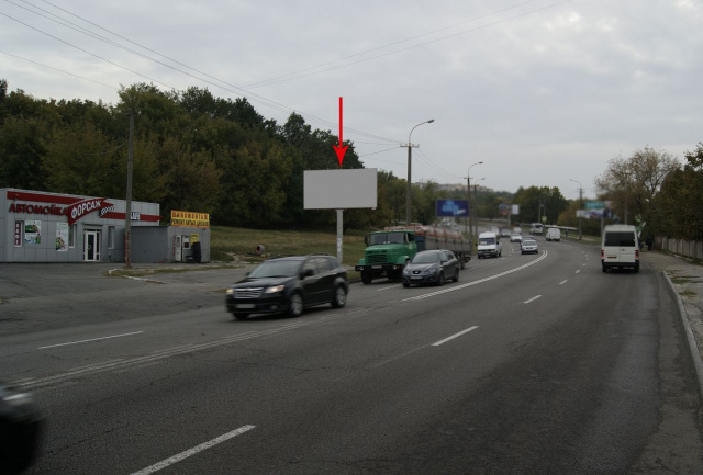 Щит 6x3,  091Б,вул. Космічна (низ) автомийка, кафе Форсаж, у напрямку на ж/м Перемога