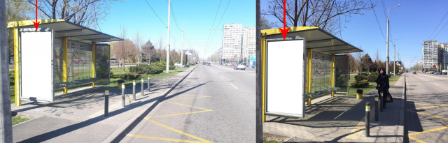 Зупинка 2.01x1.21,  Zdp041B2,Маршала Малиновського вул., навпроти буд. 36