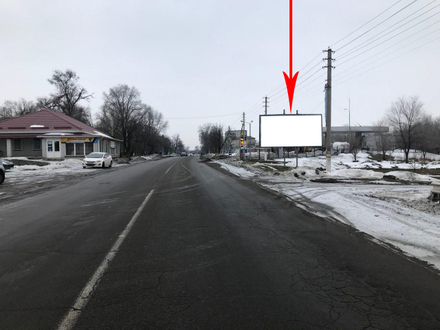 Щит 6x3,  ц01А,вул. Центральна, біля АЗС Укрнафта