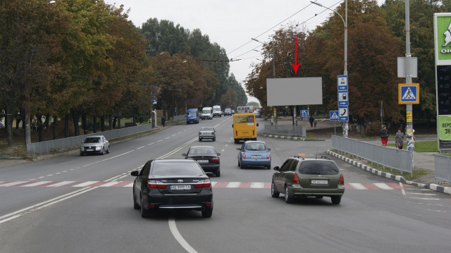 Щит 6x3,  s150А,вул. Панікахи, біля АЗС, напрямок руху до ТЦ ЕПІЦЕНТР