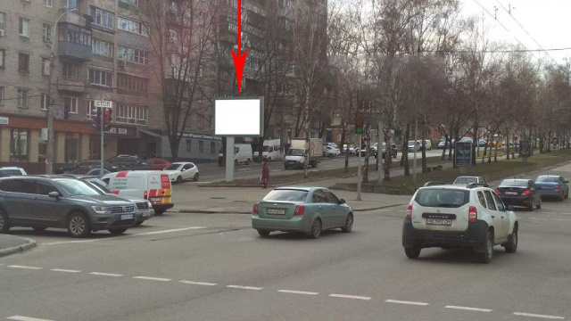 Беклайт 3.14x2.32,  089B,просп. Олександра Поля - вул. Володимира Антоновича, рух вниз