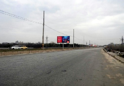 Щит 6x3,  дз59А2,мостовий перехід через р. Дніпро (на розділовій смузі)(9) на лівий берег