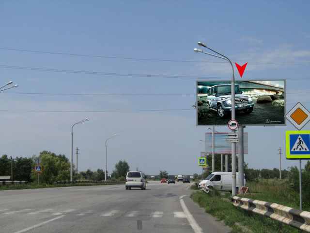 Щит 6x3,  m038A,Полтавське шосе - вул. Лазарєва, пішохідний перехід
