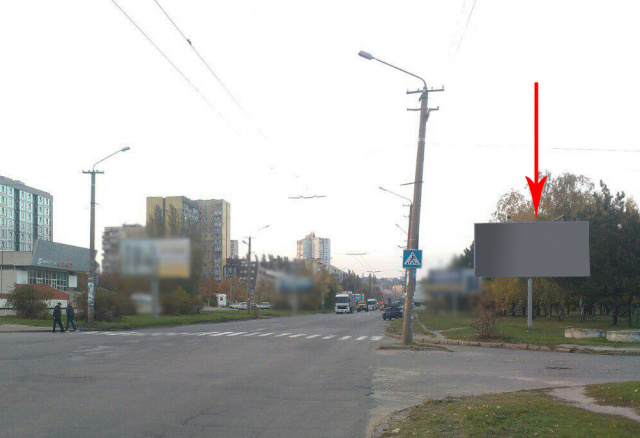 Щит 6x3,  s129А,вул. Набережна Перемоги (навпроти кінотеатру Салют)
