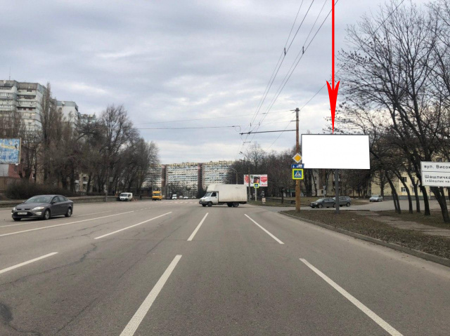 Щит 6x3,  s140A,Запорізьке шосе - вул. Високовольтна, в напрямку ТРЦ ДАФІ