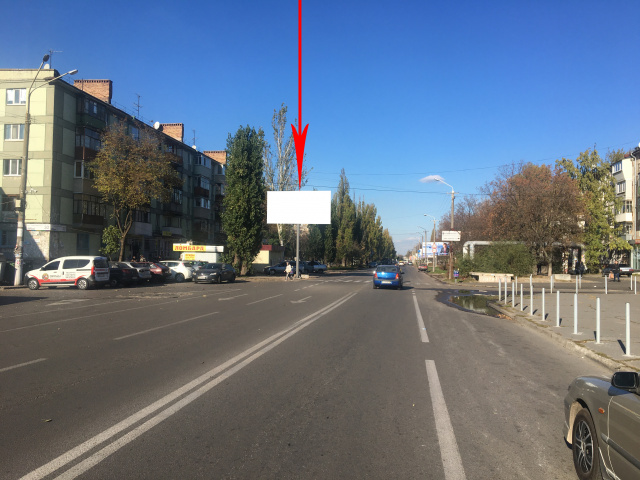 Щит 6x3,  s120Б,просп. П. Калнишевського (Косіора), 19, між вул. Батумська та вул. Гулі Корольової