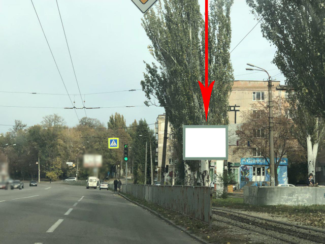 Скролл 3.14x2.32,  t018A2,просп. Гагаріна, поворот до ТРЦ "Материк", біля світлофора