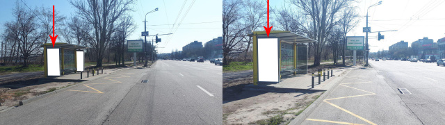 Зупинка 2.01x1,  Zdp013B2,Набережна Перемоги вул., навпроти буд. 86 Д