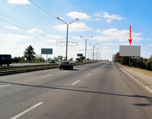 Щит 6x3,  056А,вул. Донецьке шосе (заїзд на Кайдацький міст, по правій стороні)