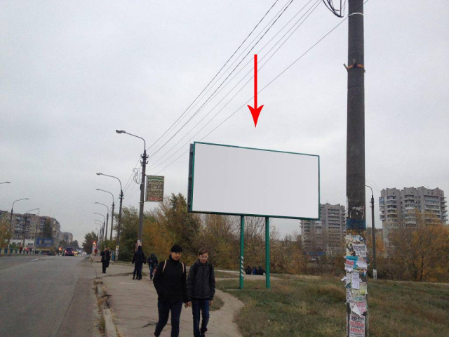 Щит 6x3,  дз83А,мостовий перехід з 9-го на 1-й мікрорайон, біля світлофора