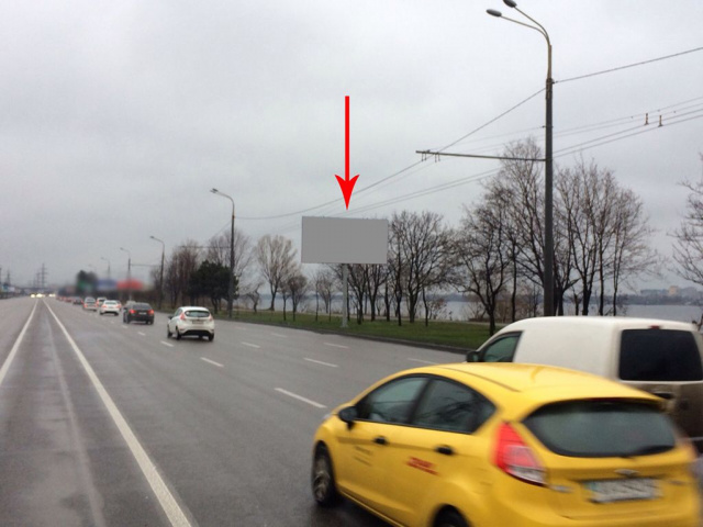 Щит 6x3,  099А,вул.Набережна Заводська - вул. Павлова, рух в бік Червоного Каменя