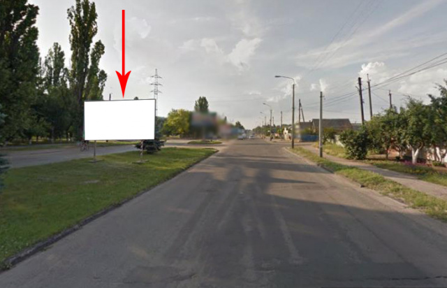 Щит 6x3, Нп25А2,просп.Електрометалургів - вул.Некрасова, напрямок руху з центру, в бік Автовокзалу, виїзду з міста Щит 6x3, Нп25А2,просп.Електрометалургів - вул.Некрасова, напрямок руху з центру, в бік Автовокзалу, виїзду з міста
