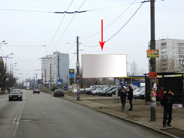 Щит 6x3,  014А,просп. Мануйлівський (Воронцова), навпроти буд.№1, в'їзд і з'їзд з Амурського мосту