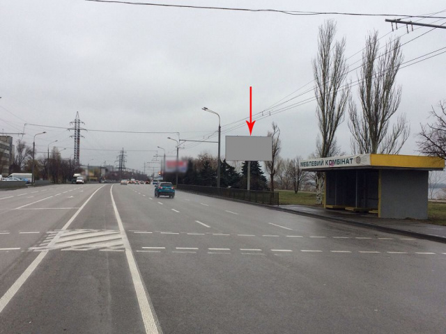 Щит 6x3,  017А,вул. Набережна Заводська, 9Б (через дорогу від МК "Меблі Прогрес" з центру на світлофорі)
