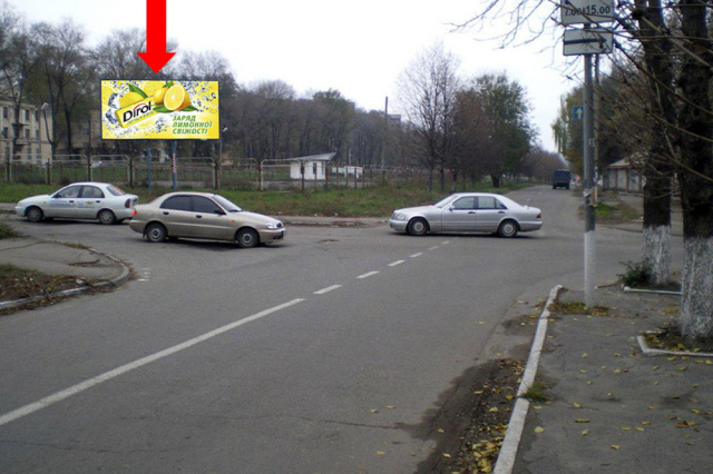 Щит 6x3,  дз48А,просп. Аношкіна - вул. Республіканська, рух в напрямку центру