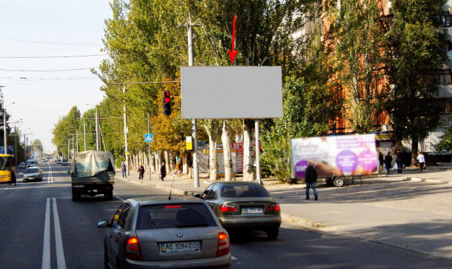 Щит 6x3,  s110А,вул. Калинова, 66, біля маг. Єва, біля світлофора, напрямок  до ТРЦ КАРАВАН