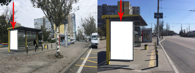 Зупинка 2.01x1.21,  Zdp042B2,Маршала Малиновського вул., біля буд. 48