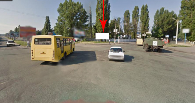 Щит 6x3, Нп27А,просп.Електрометалургів - вул. Героїв Чорнобиля, рух у бік автовокзалу, напрямок руху в центр Щит 6x3, Нп27А,просп.Електрометалургів - вул. Героїв Чорнобиля, рух у бік автовокзалу, напрямок руху в центр