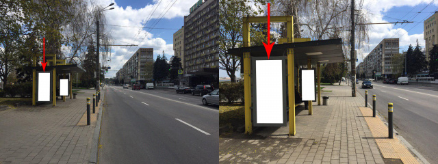 Зупинка 1.92x0.81,  Zdp058B2,Січеславська Набережна вул., навпроти буд. 33, готель Дніпропетровськ