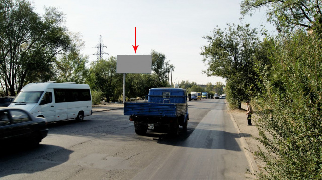 Щит 6x3,  s122Б,вул. Дніпросталівська (Винокурова), 24 ( навпроти швейної ф-ки "Дніпряночка", дорога на авторинок)