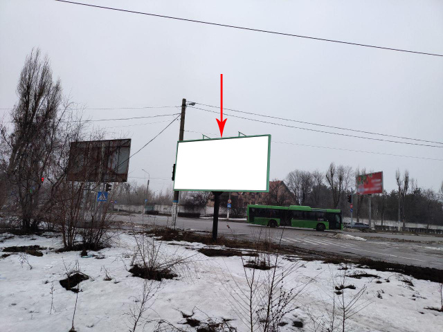 Щит 6x3,  дз44Б,перехрестя пр. Перемоги з поворотом на с. Курилівка