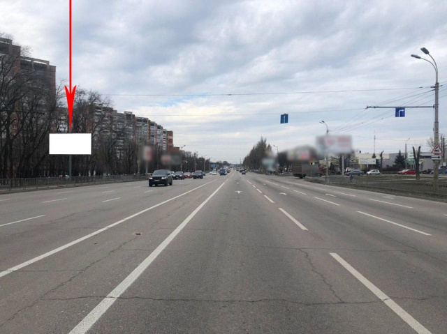 Щит 6x3,  090B,Запорізьке шосе, 50 - вул. Космічна, рух в напрямку ТРЦ ДАФІ