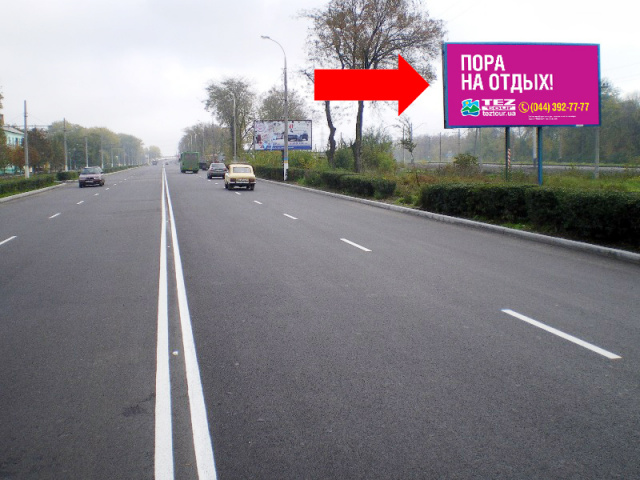 Щит 6x3,  дз55А,просп. Ювілейний, навпроти буд. №67, рух з центру