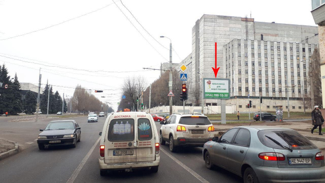 Беклайт 3.14x2.32,  s159A1,вул. Макарова - вул. Криворізька, рух у бік ТРЦ Апполо