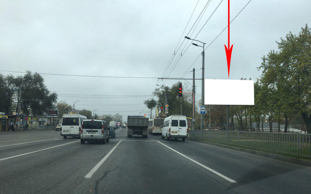 Щит 6x3,  s123A,вул. Набережна Заводська - вул. Юрія Кондратюка, на світлофорі,  в сторону жм Парус
