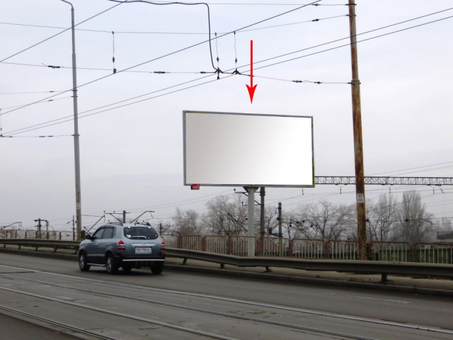 Щит 6x3,  005А,в'їзд на Амурський міст з лівого берега в центр