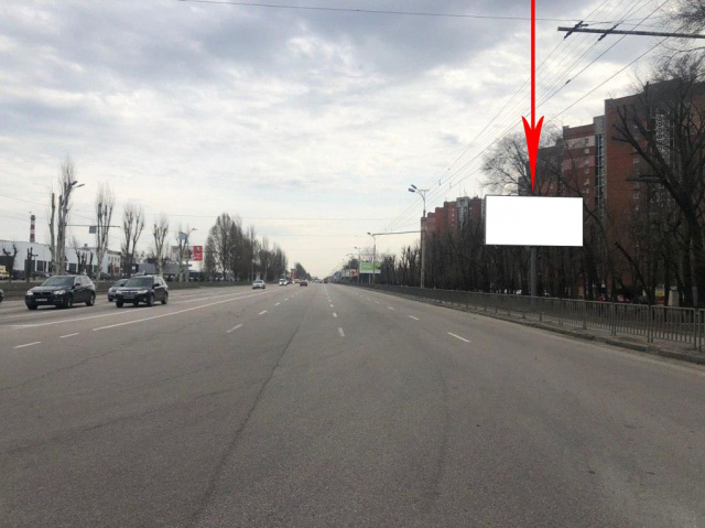 Щит 6x3,  090A,Запорізьке шосе, 50 - вул. Космічна,  рух в напрямку ТЦ ЕПІЦЕНТР