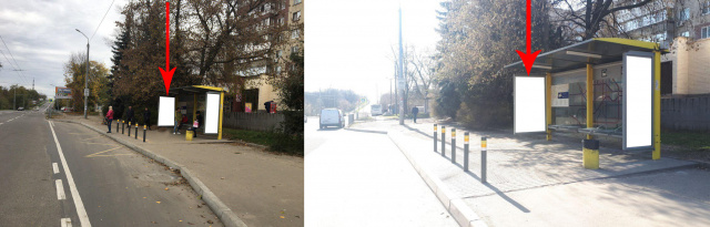 Зупинка 2.01x1.21,  Zdp018A2,Слави бульв., біля буд. 46, перед вул.Євпаторійська