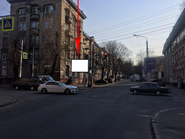 Беклайт 3.14x2.32,  s009A,вул. Старокозацька (Комсомольська) - вул. М. Грушевського (К. Лібкнехта), біля світлофору