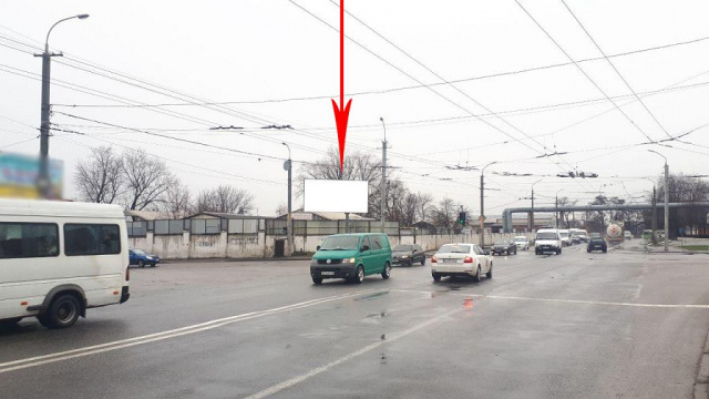 Щит 6x3,  066A1,вул. Калинова - вул. Янтарна, на світлофорі