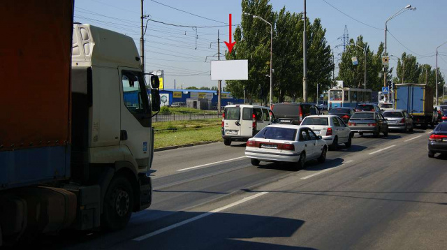 Щит 6x3,  t021B,Донецьке шосе - вул. Петрозаводська (3), напрямок до Кайдацького мосту, біля світлофора