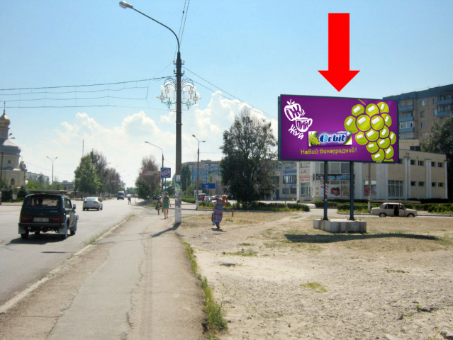 Щит 6x3,  дз66А,вул. 40-років Перемоги (біля л/б моста)