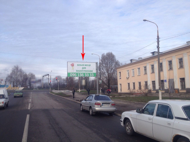 Щит 6x3,  дз27А,просп. Конституції, в районі поліклініки, напрямок до вул.Січеславський шлях