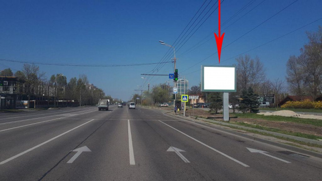 Беклайт 3.14x2.32,  079A,вул. Набережна Перемоги, в районі буд. 29 А, на світлофорі