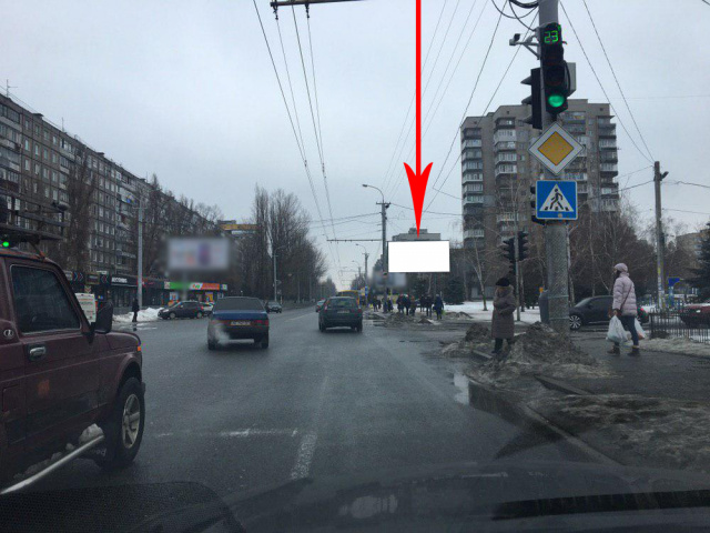 Щит 6x3,  t044A,вул. Калинова - вул. Академіка Образцова, біля світлофора